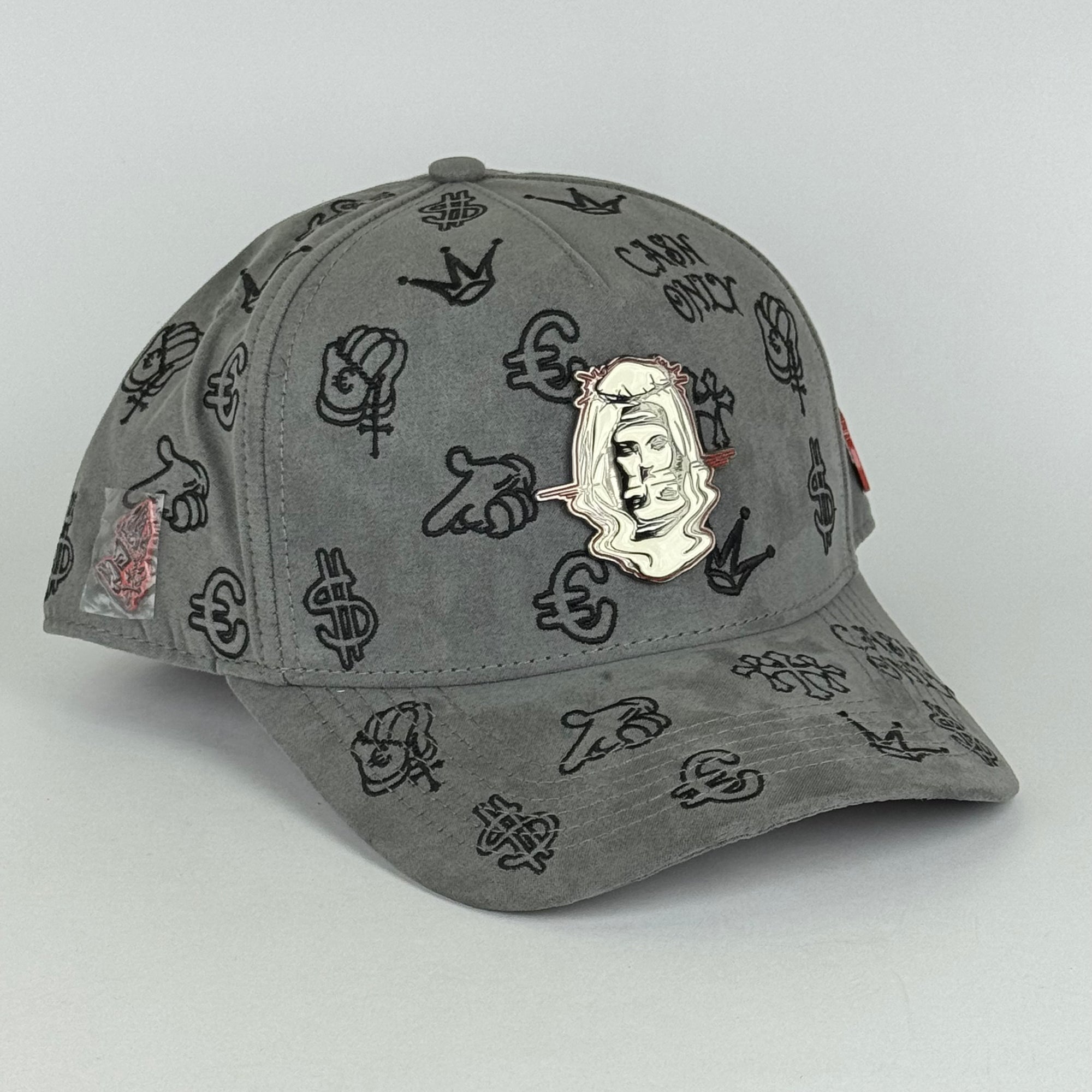 CA$H ONLY FULL PRINT SKULL GRAY