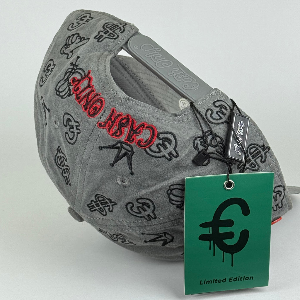 CA$H ONLY FULL PRINT SKULL GRAY
