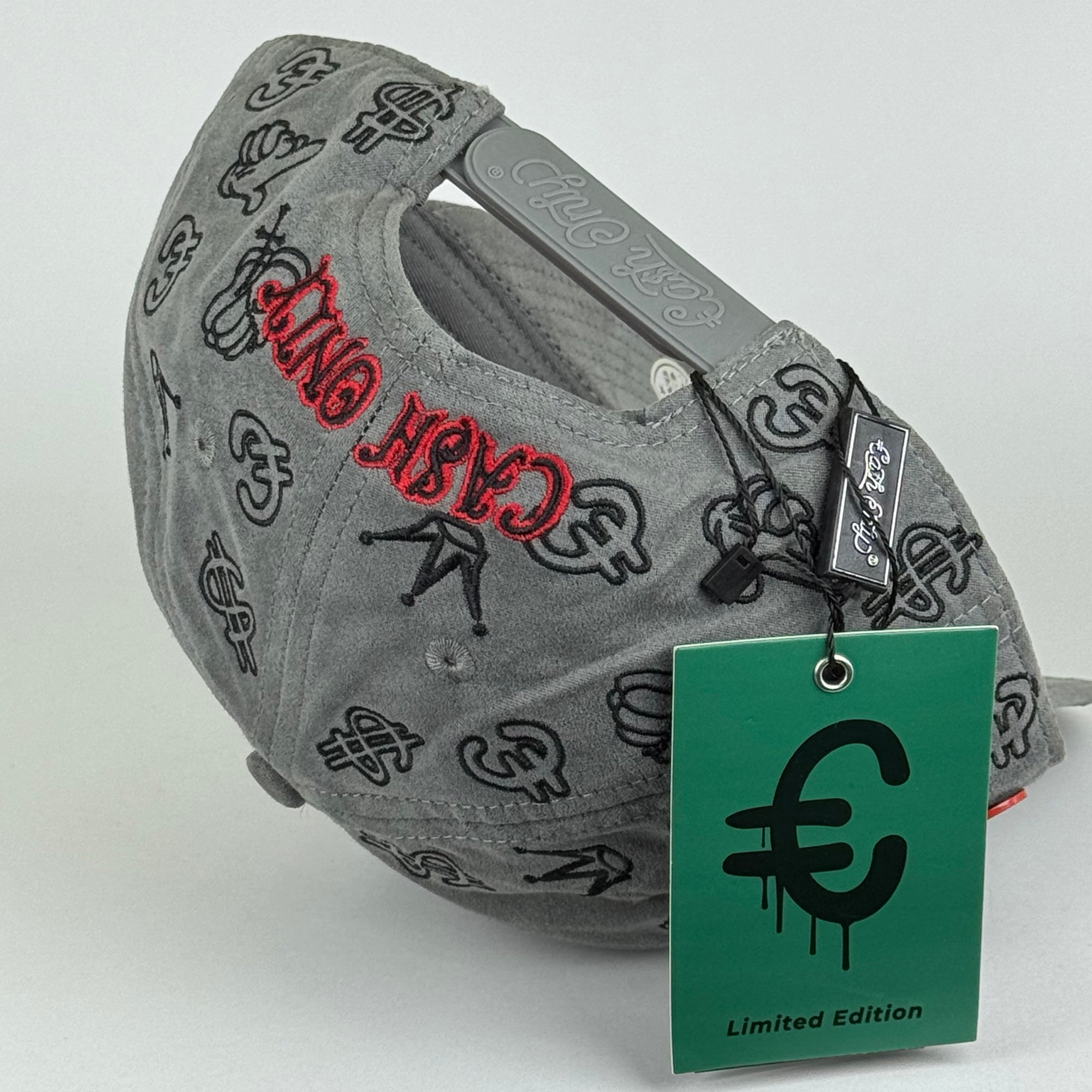 CA$H ONLY FULL PRINT SKULL GRAY