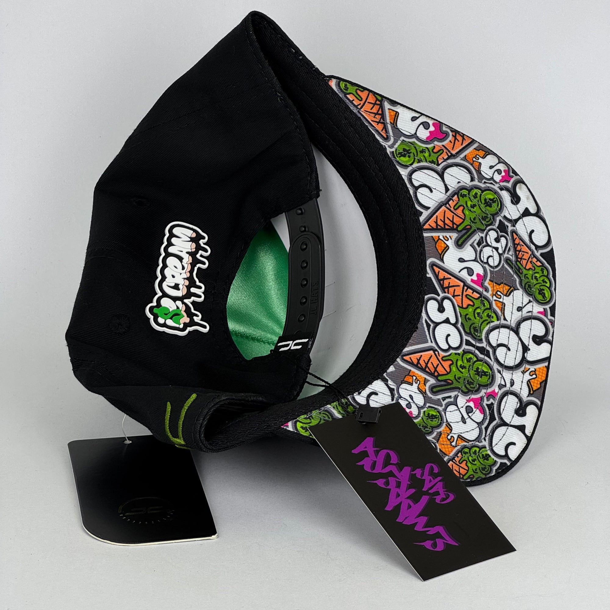 JC HATS ICE CREAM BLACK